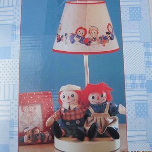 Springs Baby Raggedy Ann & Andy Small Table Lamp-Vintage Nursery Decor